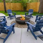 Custom Home Office Suite Game Room & Fire Pit
