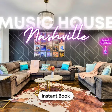 Prime Location Music House 10 Beds Free Parking Holiday home Nashville
