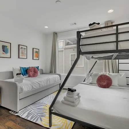 3 Lux Homes Huge Rooftop 2mi To Broadway Sleeps 36 *