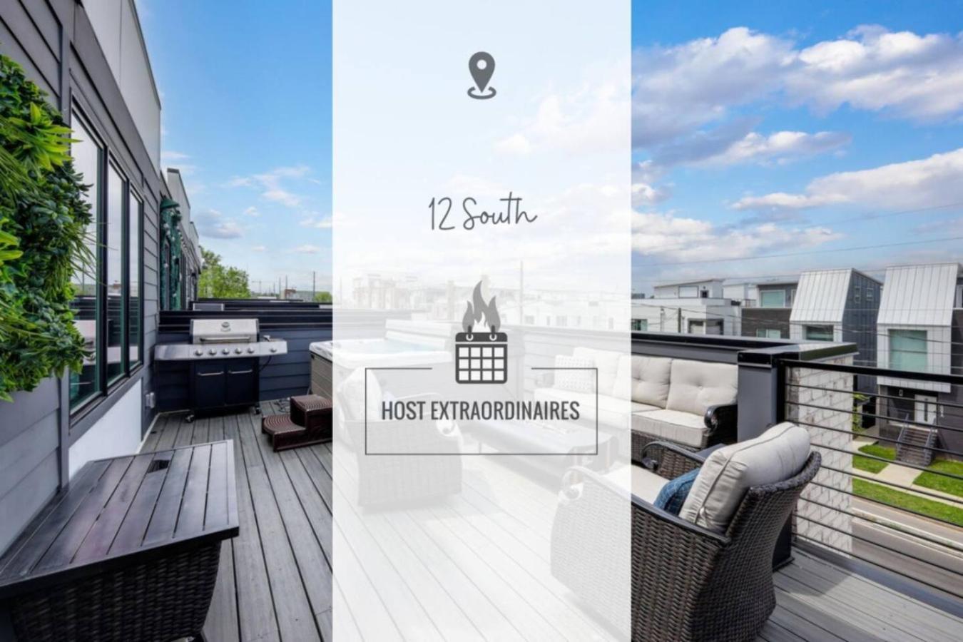 Urban Elegance Rooftop Lounge With Hot Tub Holiday home Nashville