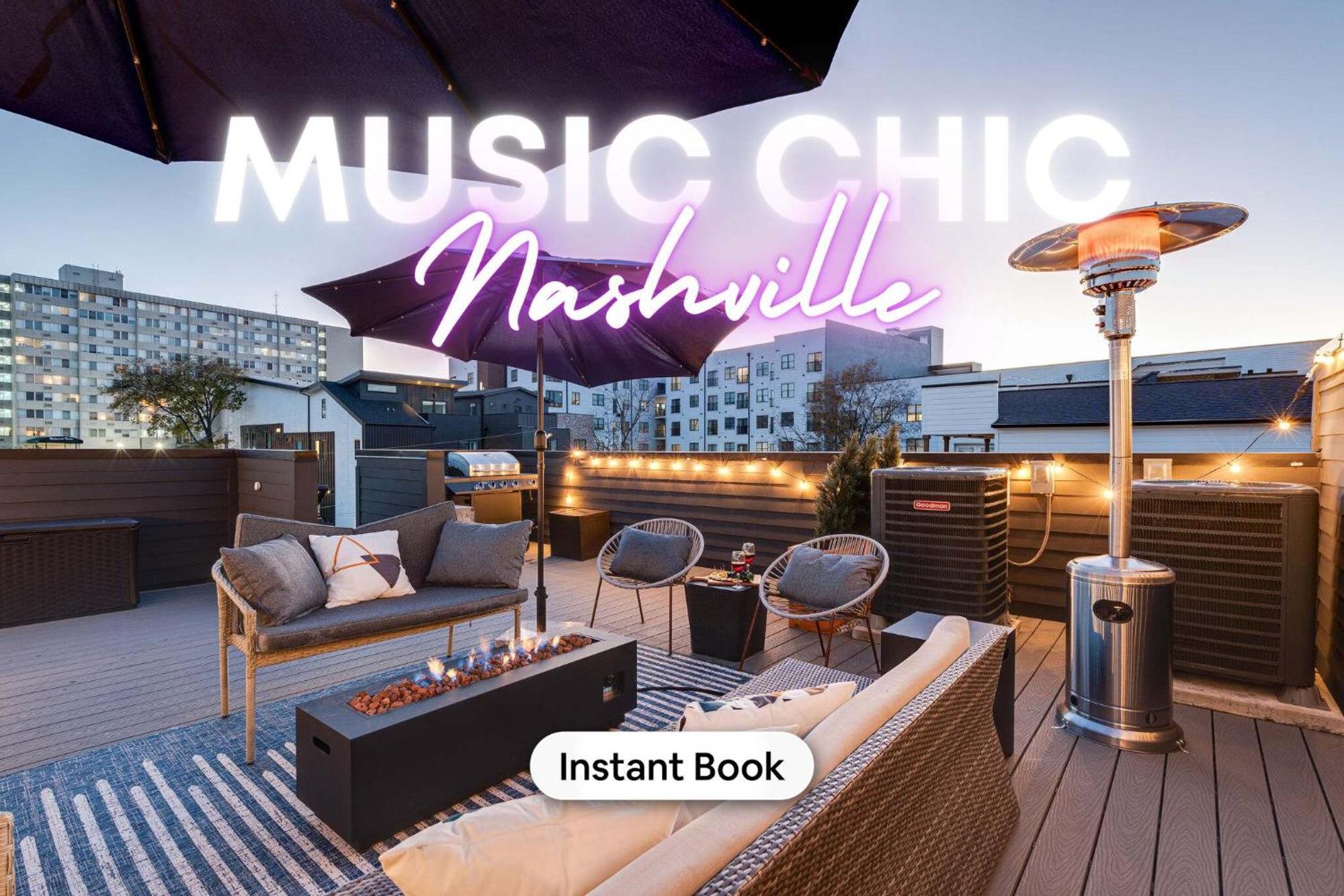Nash Chic Near Dt Rooftop Luxe Comfort * Nashville