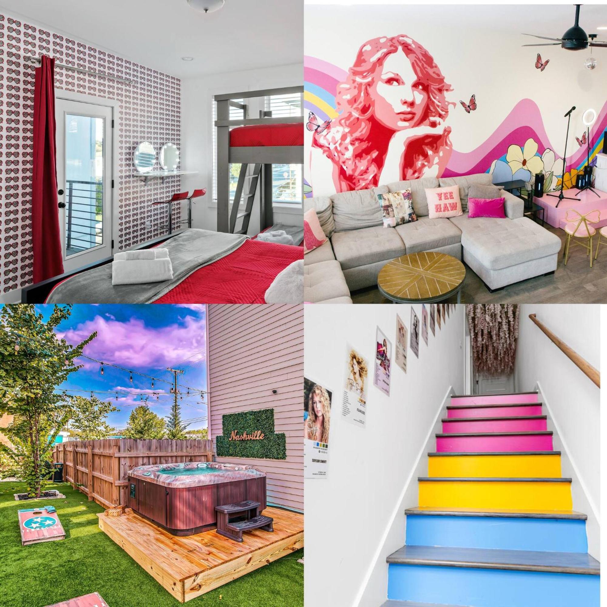 Hottub/karaoke-10min To Dt-9 Beds-swiftie's Nashville