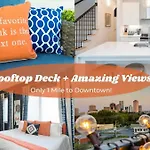 1 5 Miles To Broadway Rooftop Deck W City Views