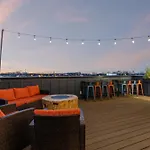 Rooftop Hot Tub Game Barrel Sauna