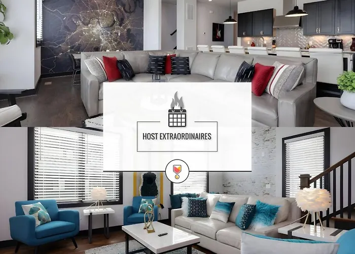 Two Townhomes- Rooftop Lounge- Hot Tub- City Views