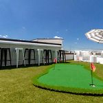 Playmate Lounge Rooftop Hot Tub Game Room