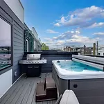 Urban Elegance Rooftop Lounge With Hot Tub