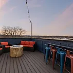 Rooftop Hot Tub Game Barrel Sauna Nashville