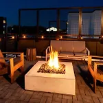 Rooftop Fire Pit Lounge Skyline Dt Nash Views