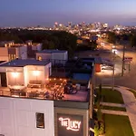 Rooftop Fire Pit Lounge Skyline Dt Nash Views