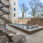 Pool Rooftop Deck View Gym And Gated Garage