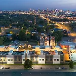 Rooftop Fire Pit Lounge Skyline Dt Nash Views *