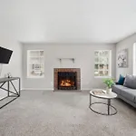 Spacious Living With Fireplace And Balcony Nashville
