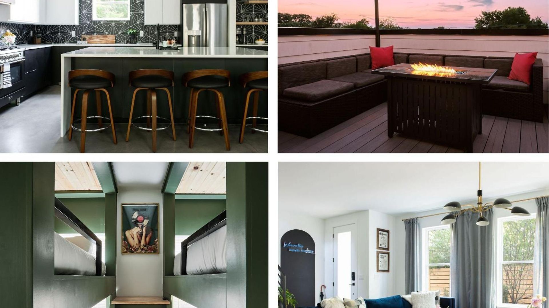 Holiday home 6 Bed With En Baths, Host Up To 20, Rooftops, Parking, Gourmet Kitchens, Cozy Living Spaces, Skyline Views & Fire Table, Near Downtown, Distilleries & Marathon Village, High-speed Wi-fi, 24hr Hospitality *