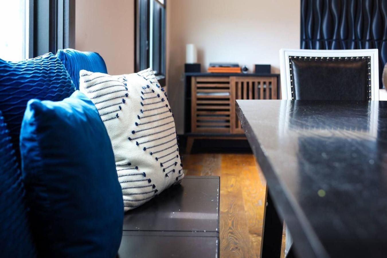 Two Townhomes Blue Dreams And Rustic Elegance