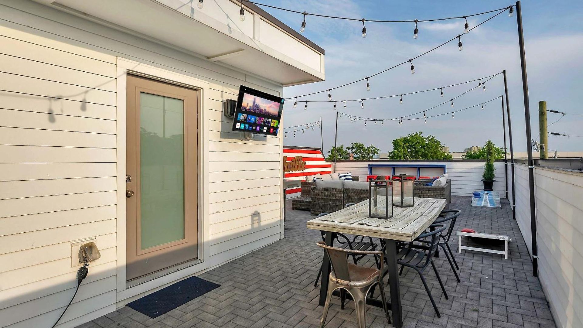Ultimate Rooftop Double Games Bbq Skyline Views
