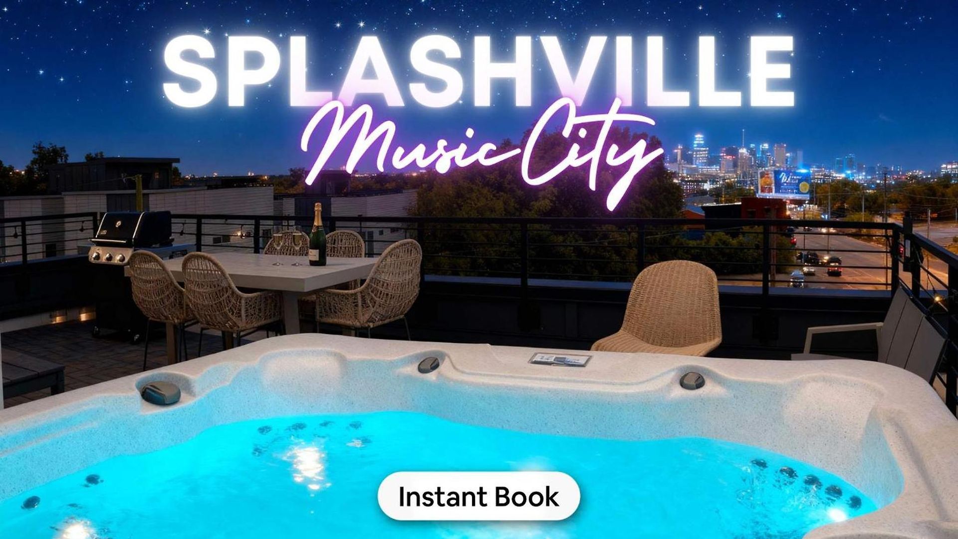 Luxe Group With Hot Tub & Rooftop Lounge