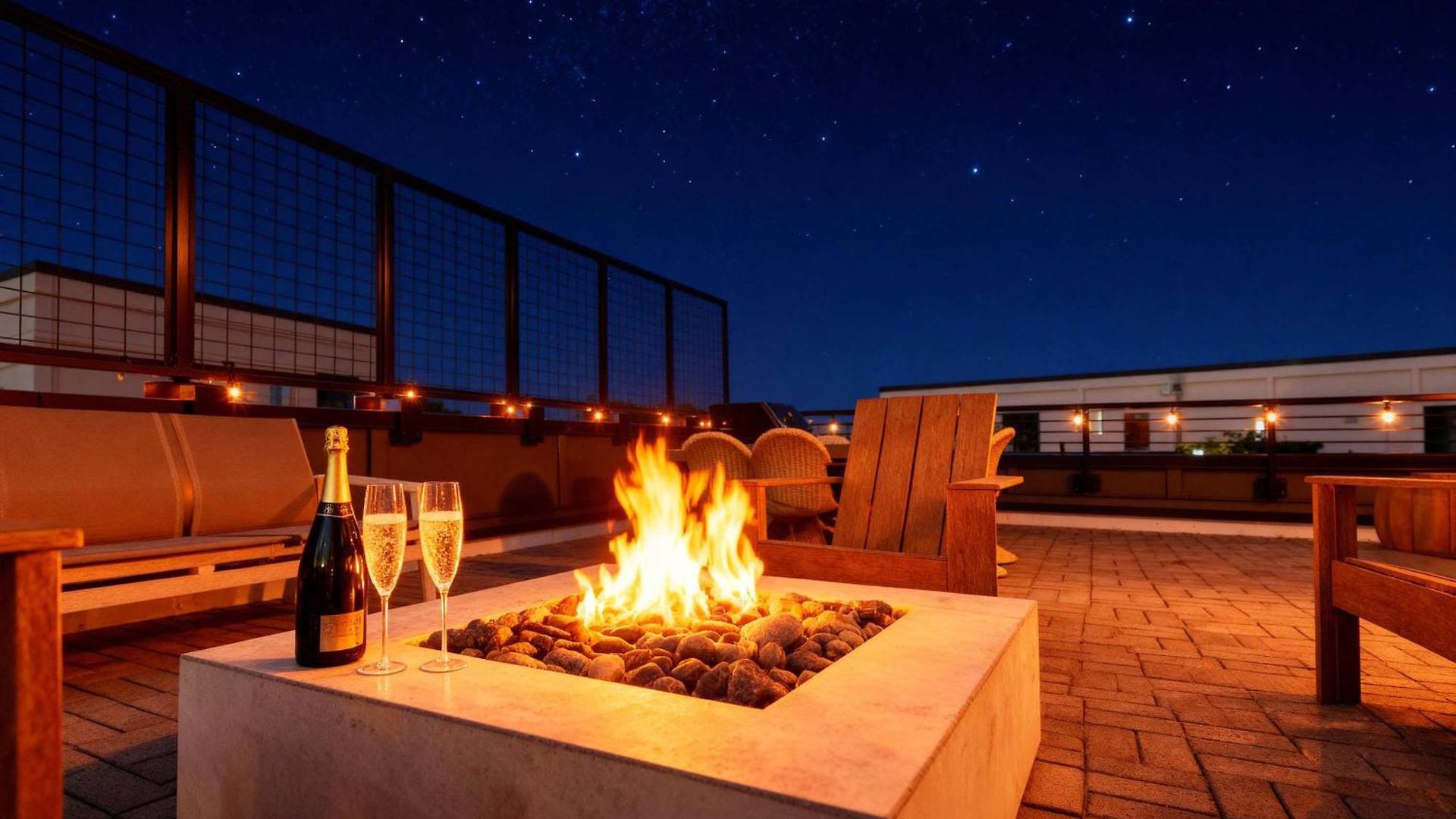 Holiday home Rooftop Fire Pit Lounge Skyline Dt Nash Views *