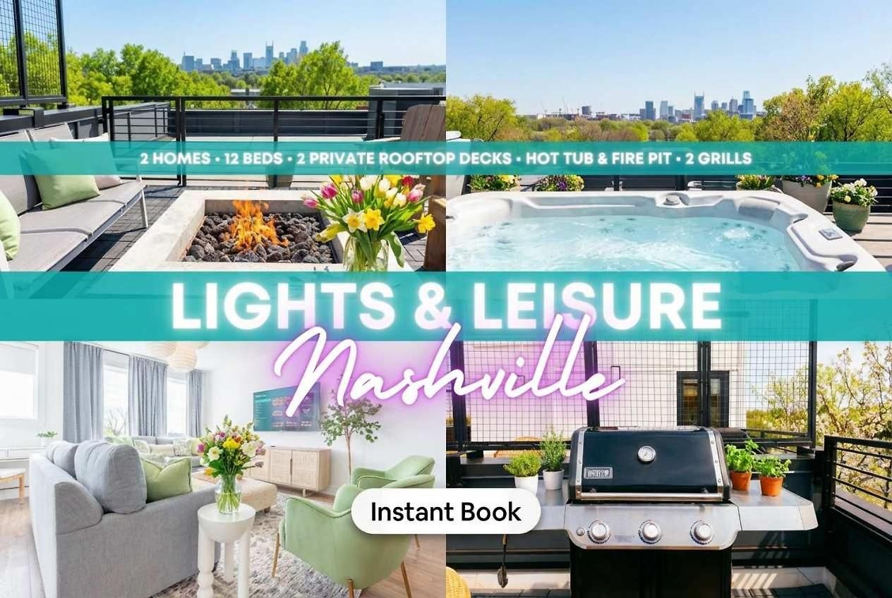 Rooftop Hot Tub Fire Pit 8br Near Broadway Holiday home
