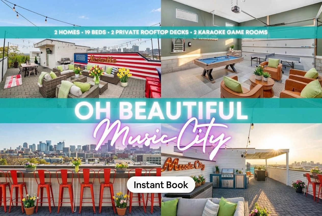 Holiday home Ultimate Rooftop Double Games Bbq Skyline Views Nashville