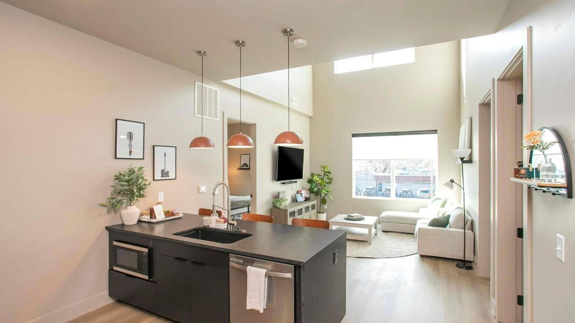 2 Bedroom + Loft Condo, Coffee Shop In Building *