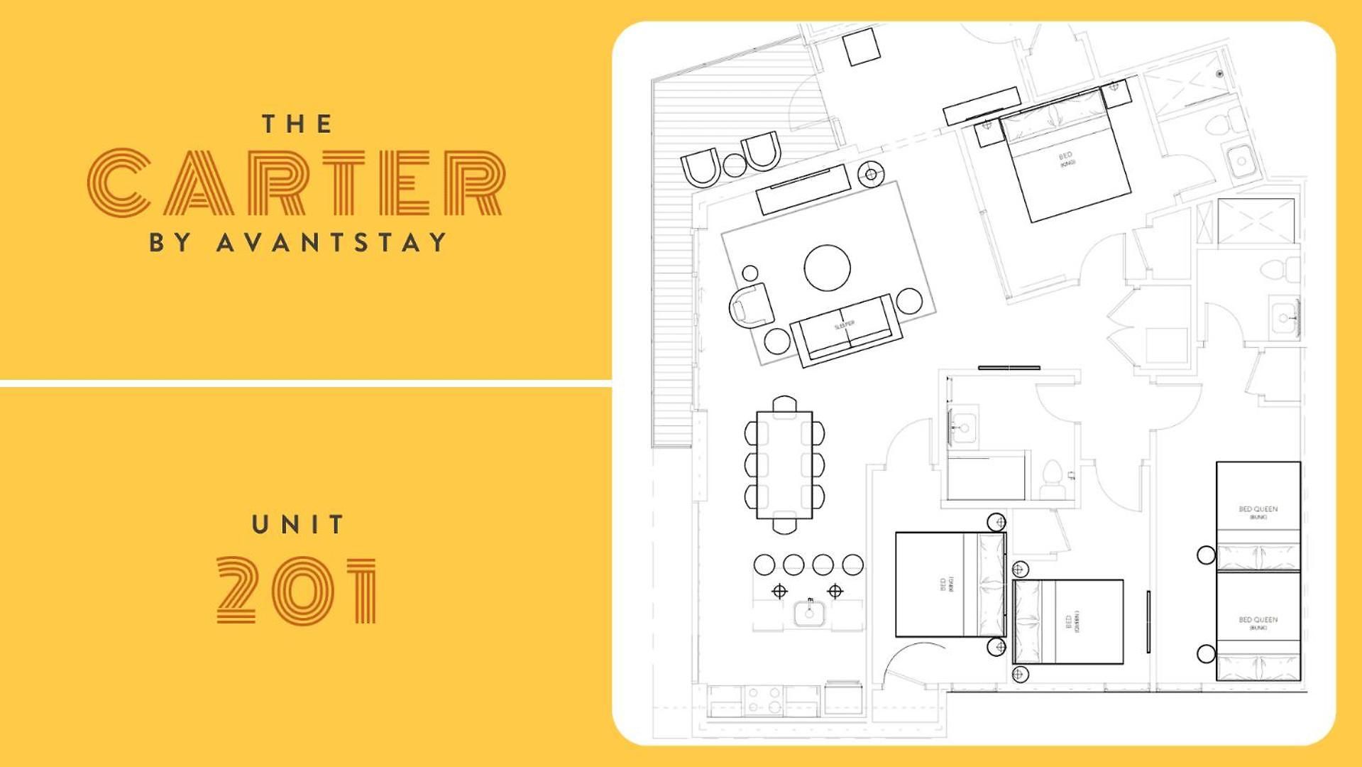 Apartment The Carter By Avantstay 2nd Floor Sleeps 48 *