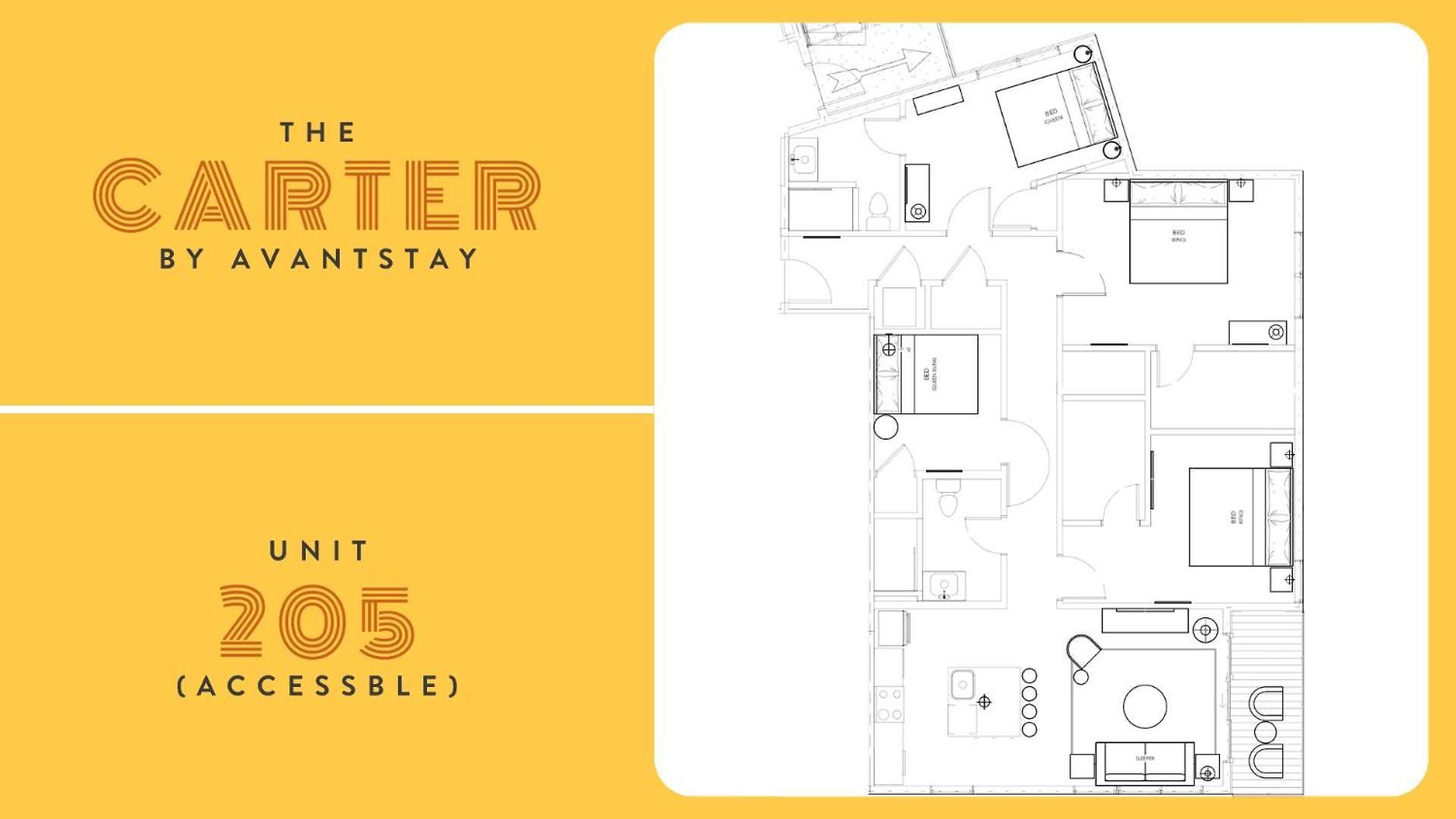 The Carter By Avantstay 2nd Floor Sleeps 48 Apartment Nashville