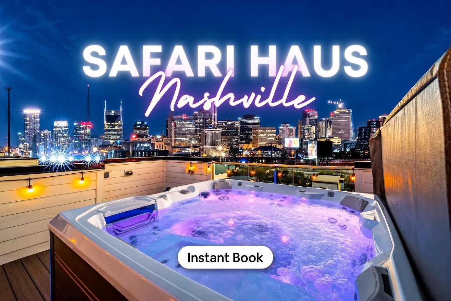 Disco Themed Hot Tub & Rooftop Decks In * Nashville