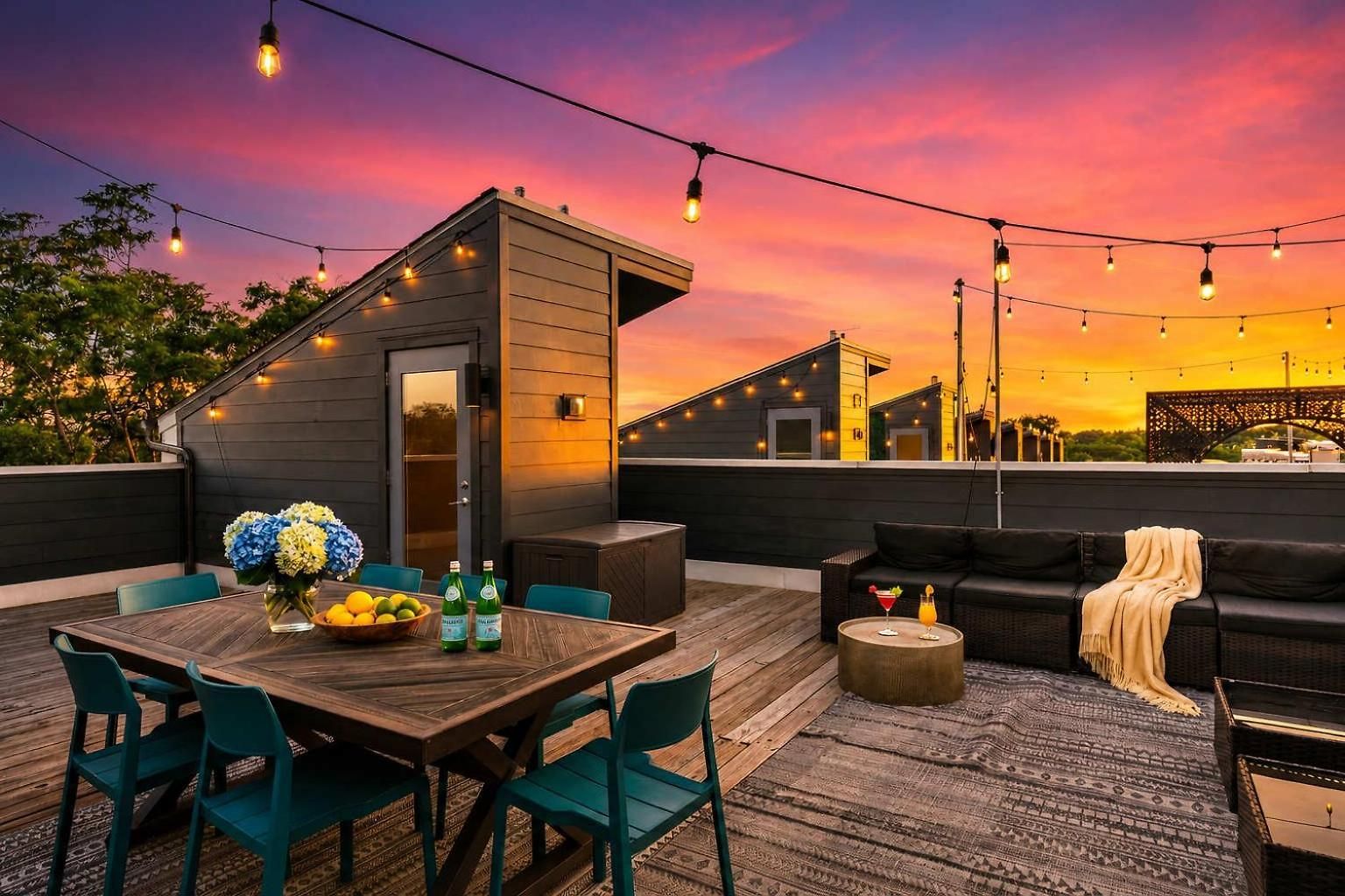 Rooftop Deck 2 Car Garage Near Downtown *