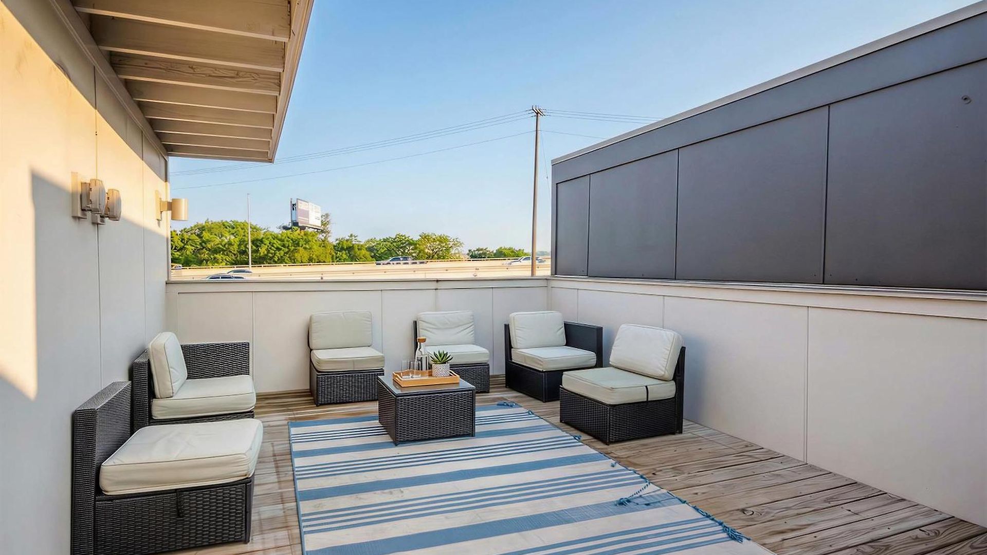 Rooftop Views & Patio Lounge Near Downtown