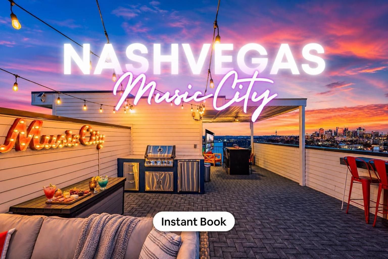 New Nashvegas Downtown Rooftop Views 13beds