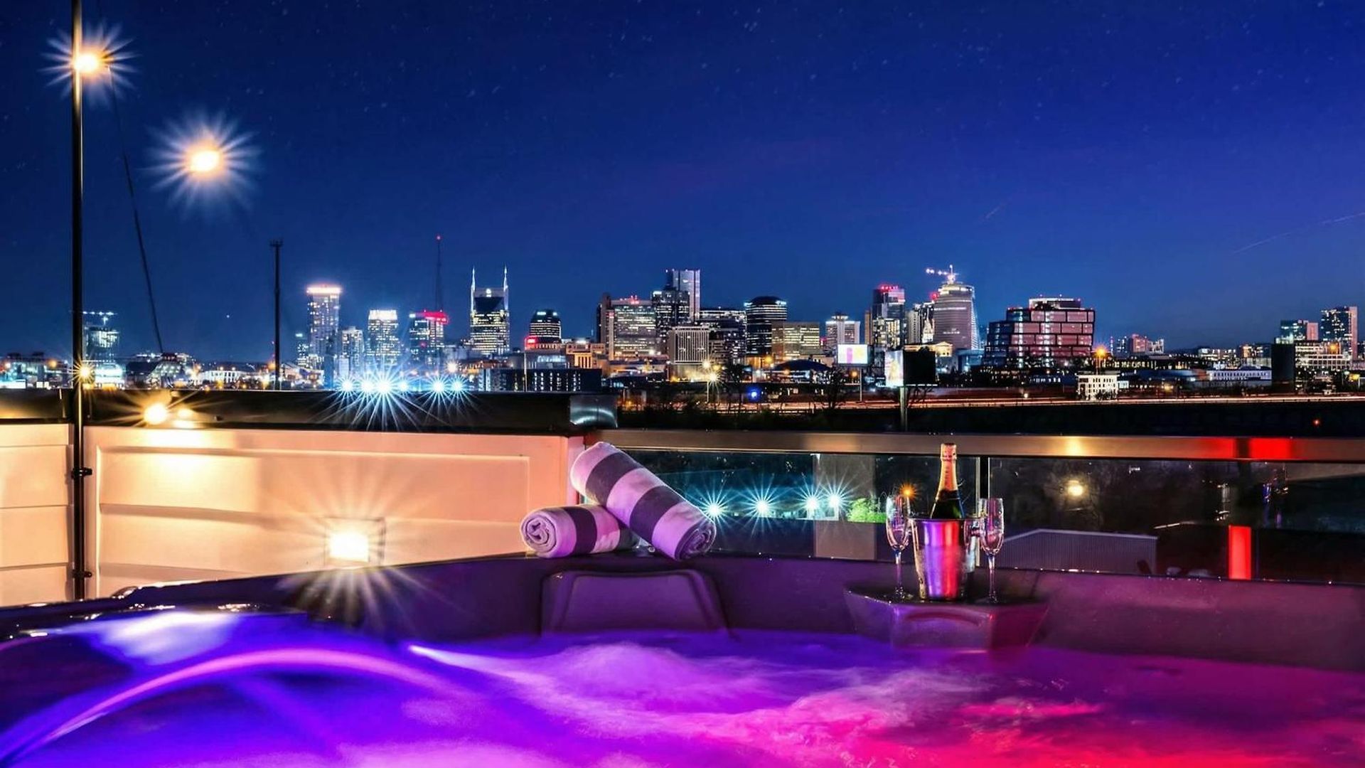 Taylor Swift Inspired Hot Tub Rooftop Deck Views