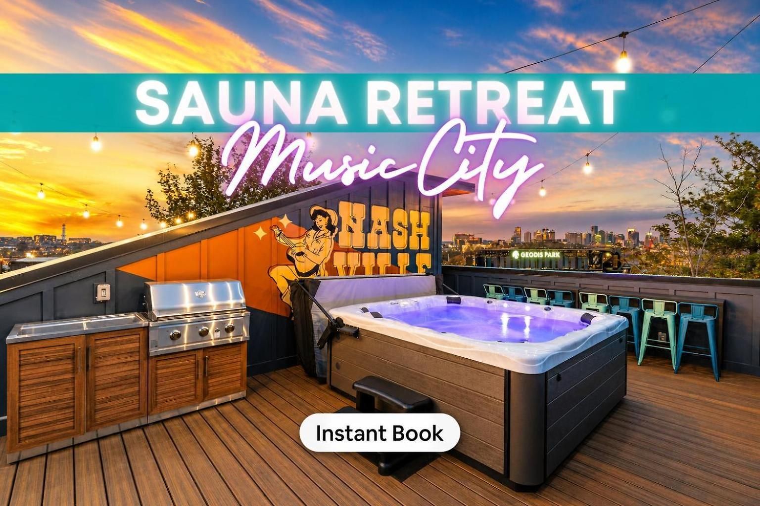 Rooftop Deck Hot Tub Game Downtown * Nashville