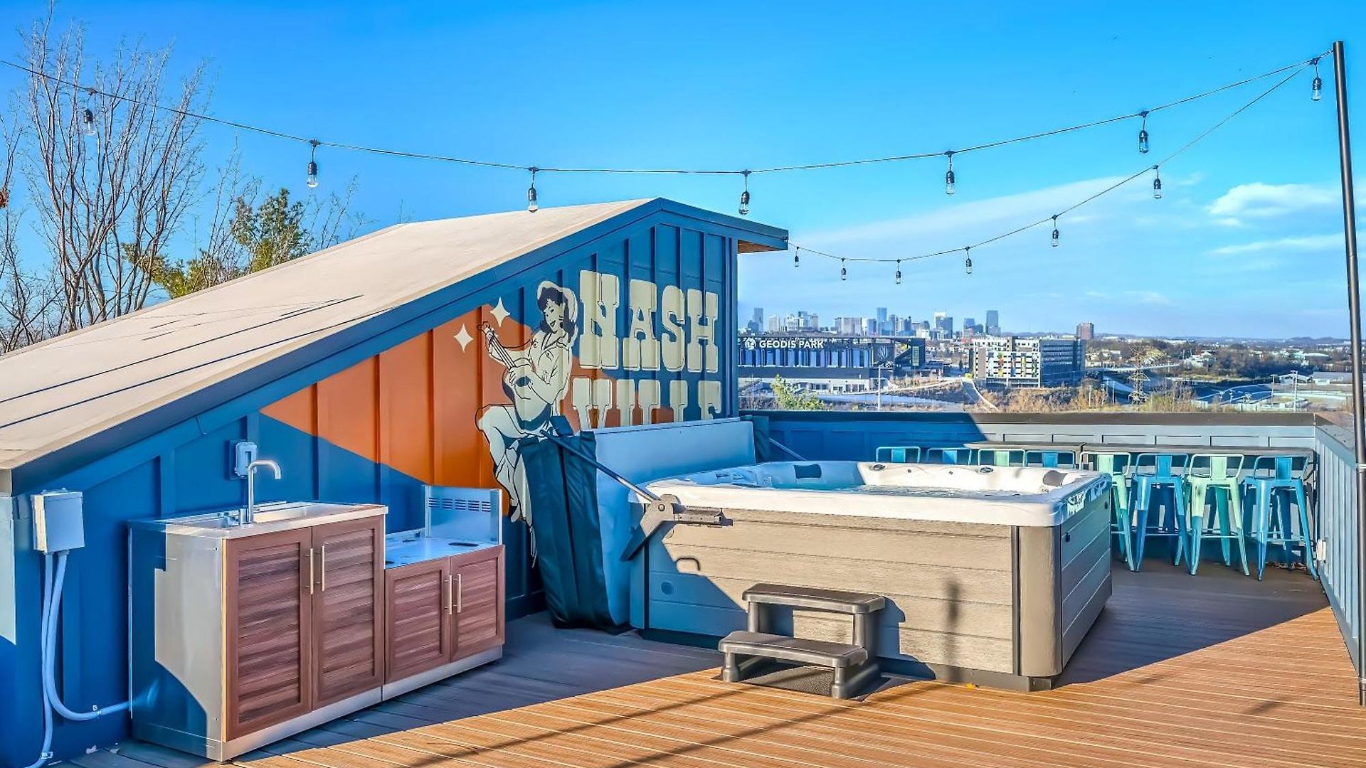 Holiday home 4 Rooftop Decks 4 Hot Tubs Game & Sauna Nashville