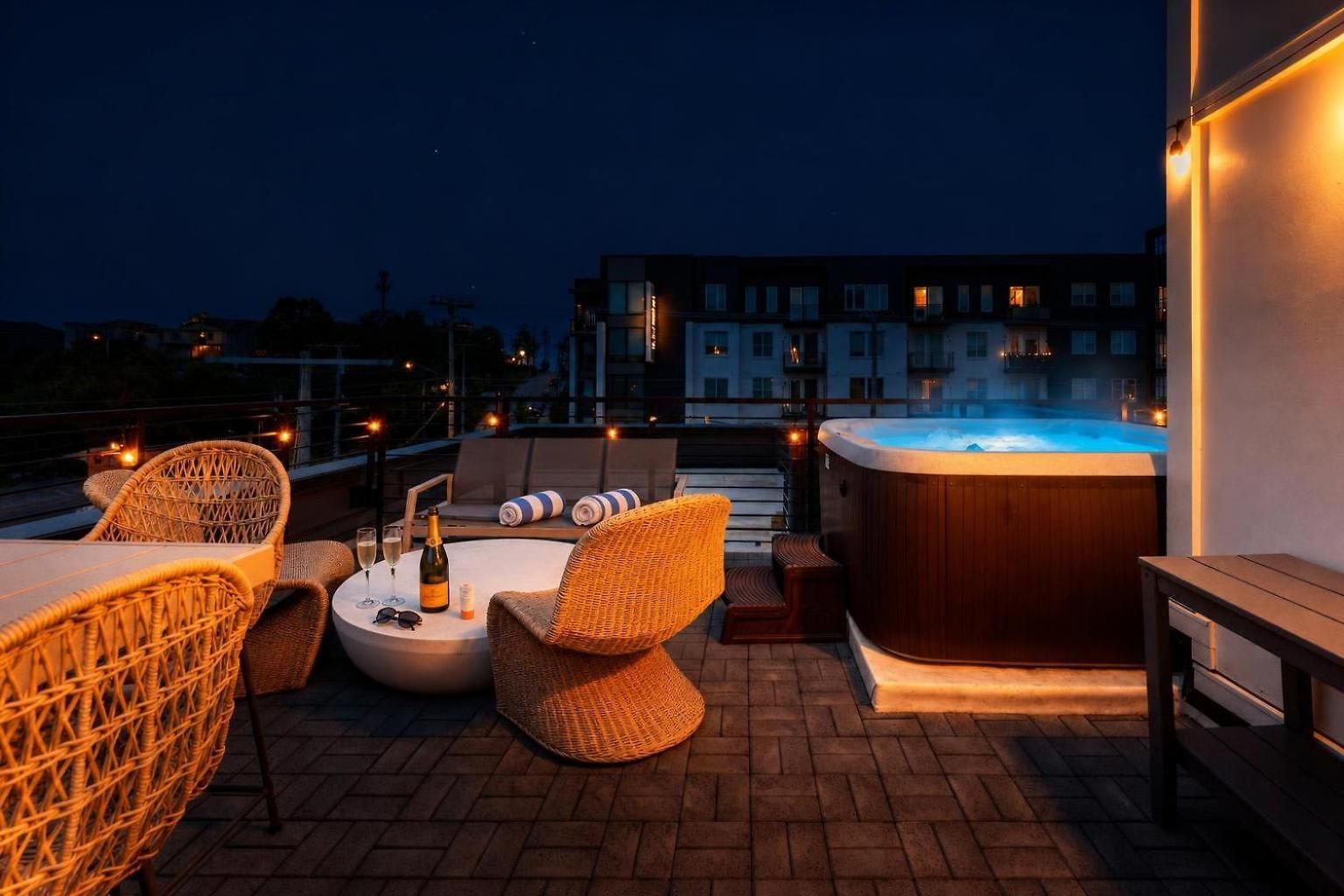 Luxe Group With Hot Tub & Rooftop Lounge Holiday home *