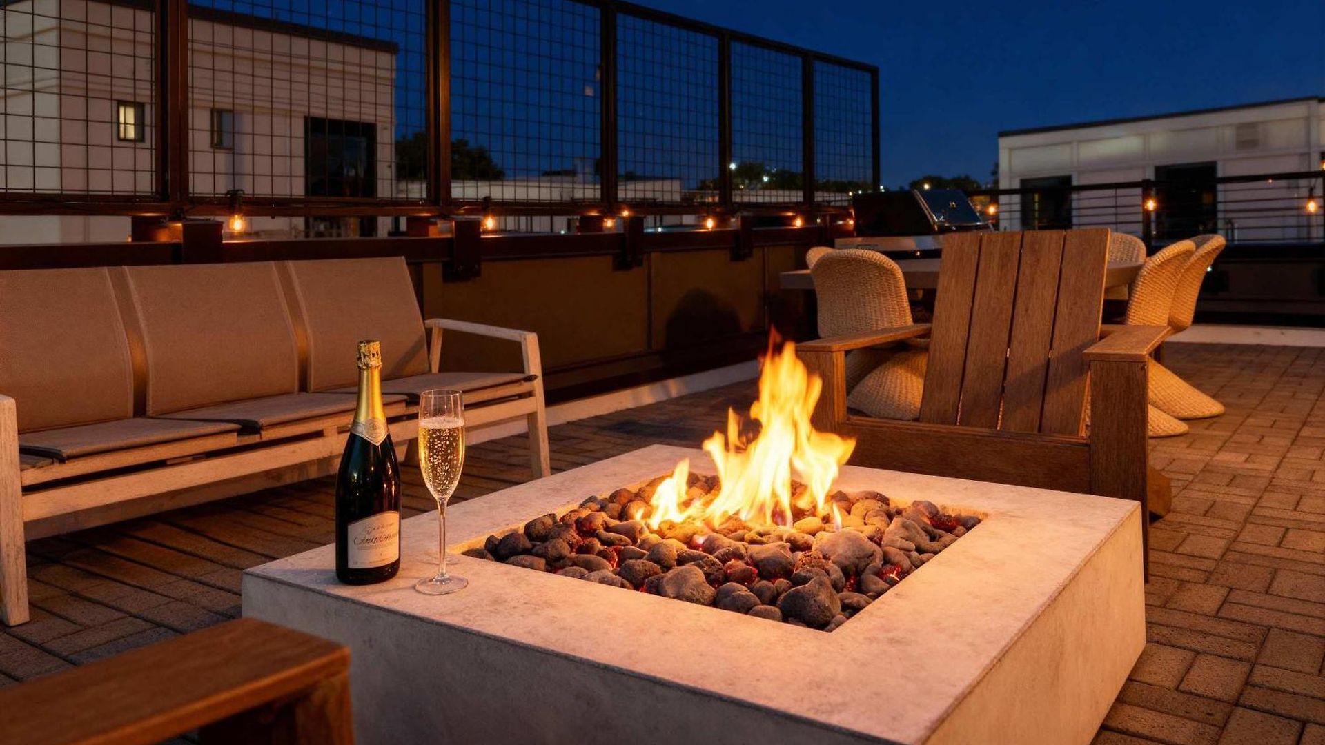 Holiday home Rooftop Fire Pit & Skyline Views Near Broadway *