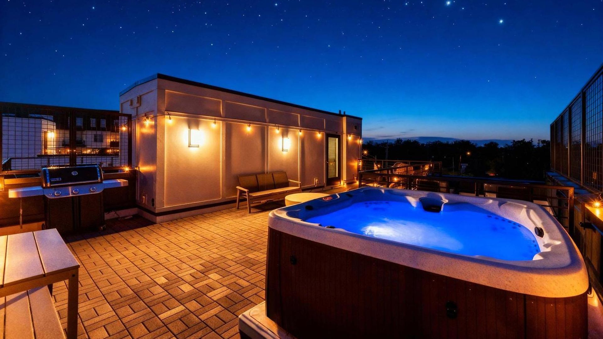Holiday home Rooftop Hot Tub & Skyline Views Near Broadway *