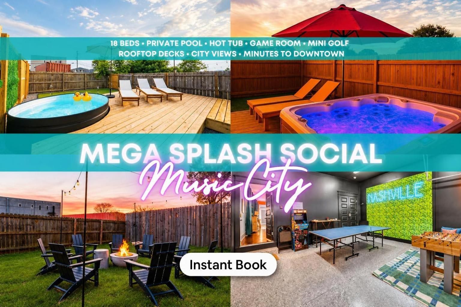 Private Pool Game Compound Minutes To Broadway Holiday home