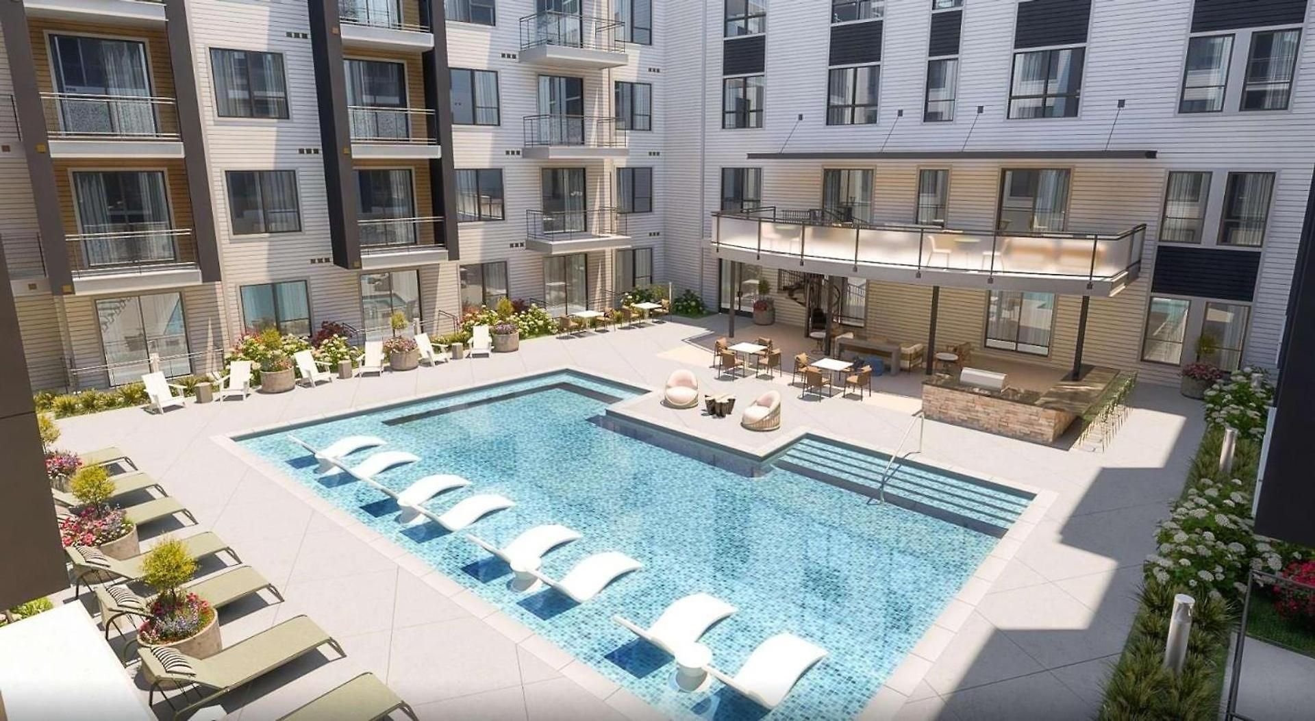 Landing Modern 2bd Gym Courtyard
