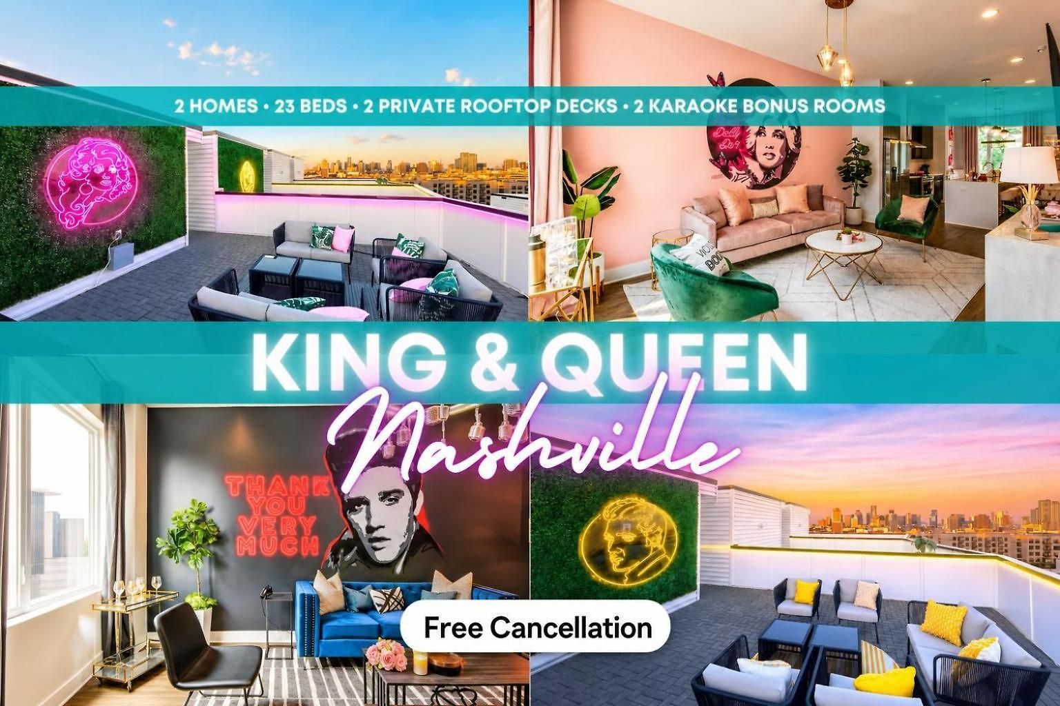 King & Queen 2 Homes - 24 Beds Views Holiday home