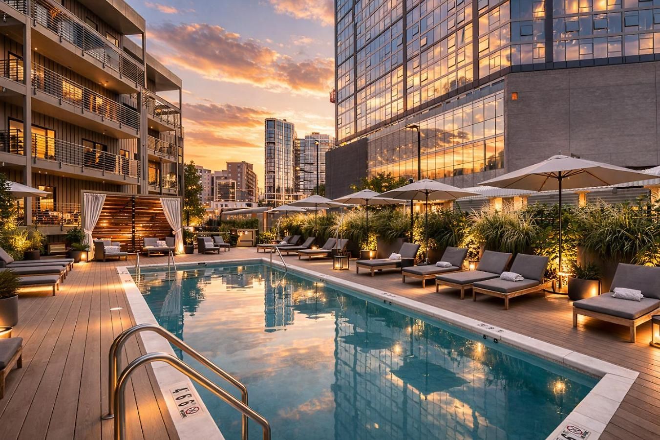 Layla's Downtown Nash Retreat | Walk To Broadway - Pool, Gym, Private Balcony, And More! Holiday home *