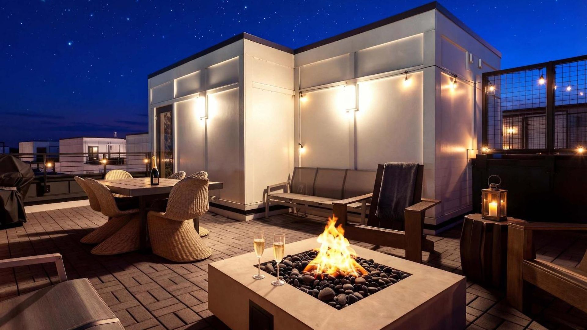 Luxe 4br Retreat With Rooftop Fire Pit & Garage Holiday home