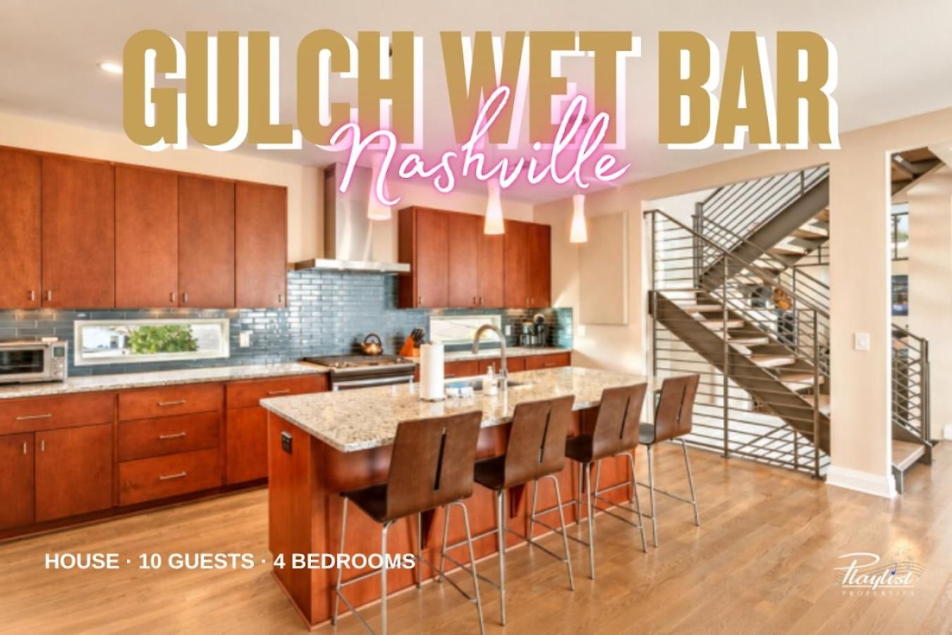 Steps To The Gulch 4br 3,5 Ba Rooftop Wet Bar *