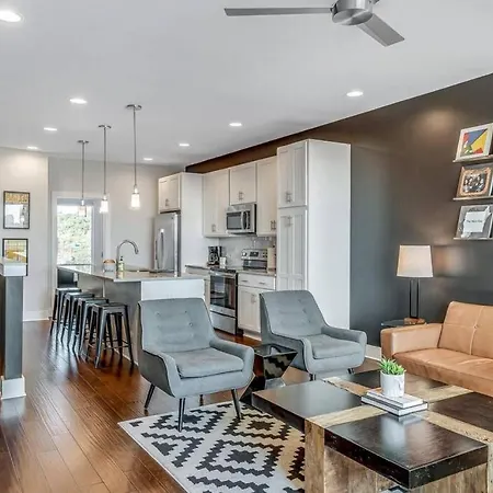 Big New And Modern With Skyline View Mural And Ping Pong Nashville