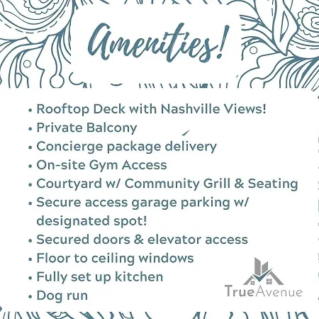 Smart, Stylish Music - Concierge, Restaurants, Gym, Rooftop Patio, Parking Nashville