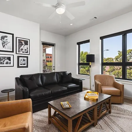 Apartment Upscale Music Row Corner Unit With Patio Rooftop With View And Gym