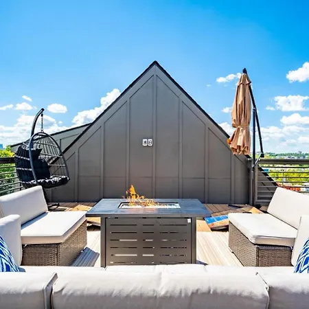 10 Min To Dt - Rooftop, Garage, Firepit, W&d * Nashville