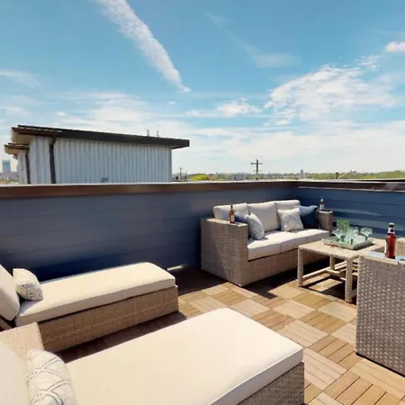 Rooftop Deck With View Modern Charming Holiday home