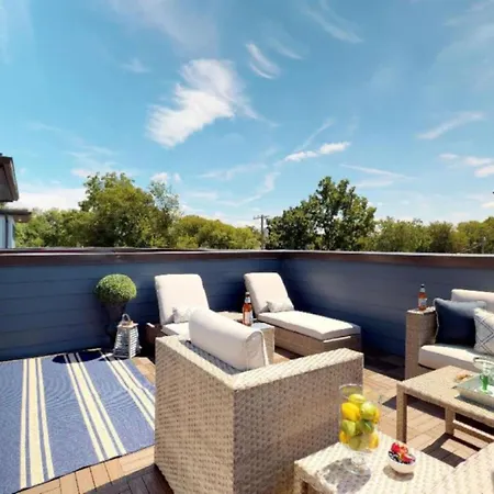 Rooftop Deck With View Modern Charming Nashville