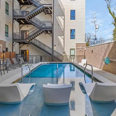 Chic Music Row Rooftop Deck With View Gym Office And Apartment *